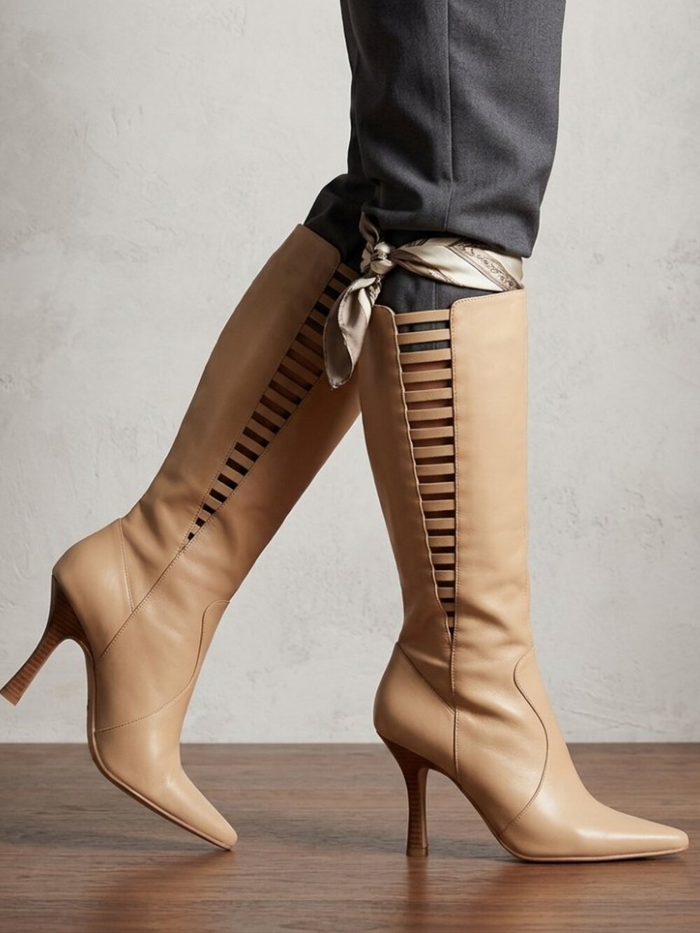 Chinese Laundry Leather Tall Boots